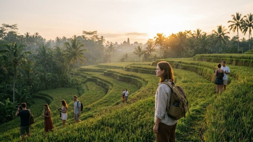 Tegalalang rice terraces near Ubud in morning light, things to do in bali