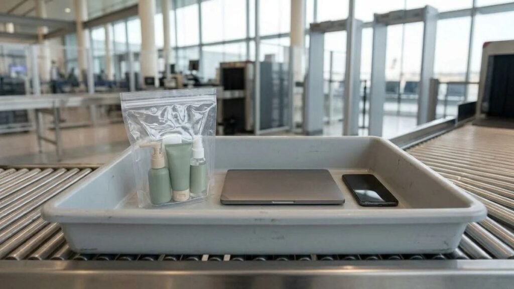 Airport carry on rules for liquids bags and electronics at security