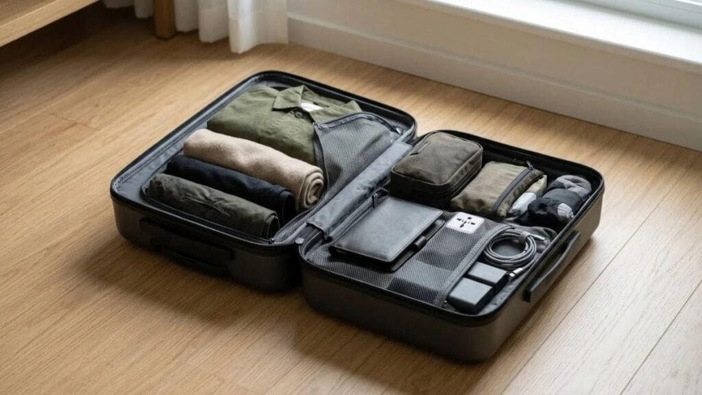 International travel packing list for carry-on bags and valuables